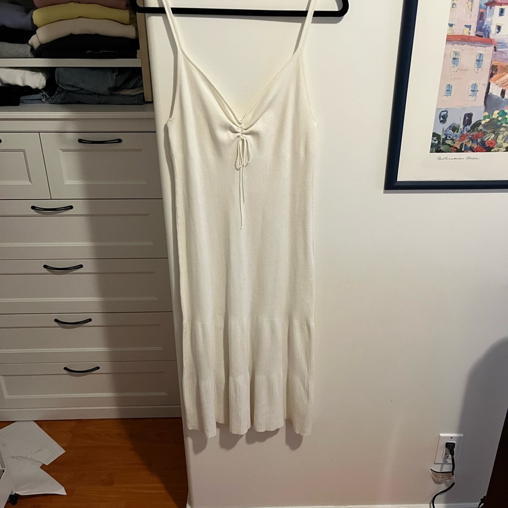 Wilfred White Knit Dress